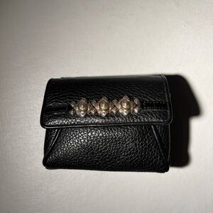 Brighton Black Peddled Leather Mini Petite Crossbody Purse Bag